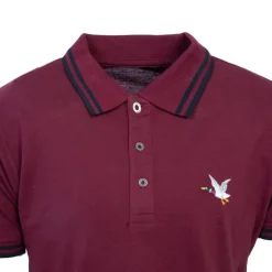 Polo sherman logo coloré brodé avec boutons argentés Homme CHEVIGNON
