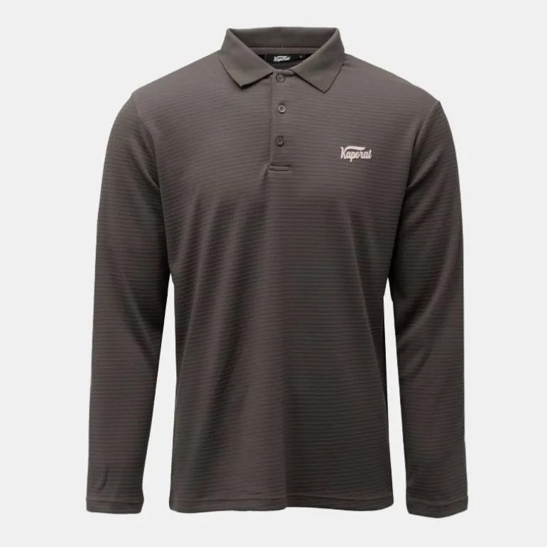 Polo texturé manches longues jilan Homme KAPORAL