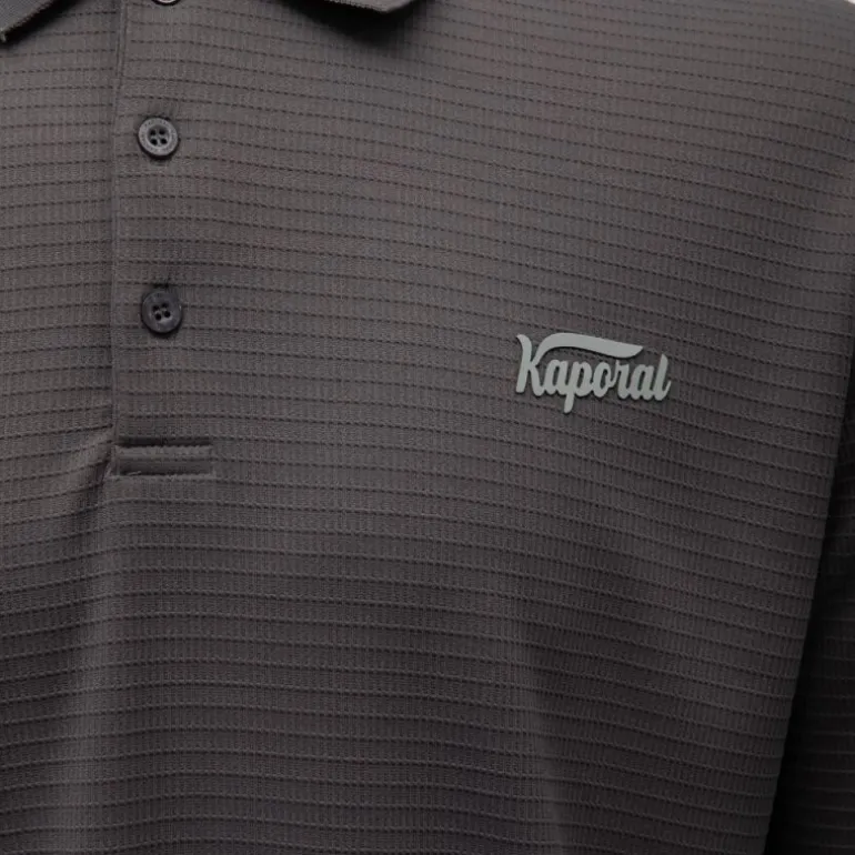 Polo texturé manches longues jilan Homme KAPORAL