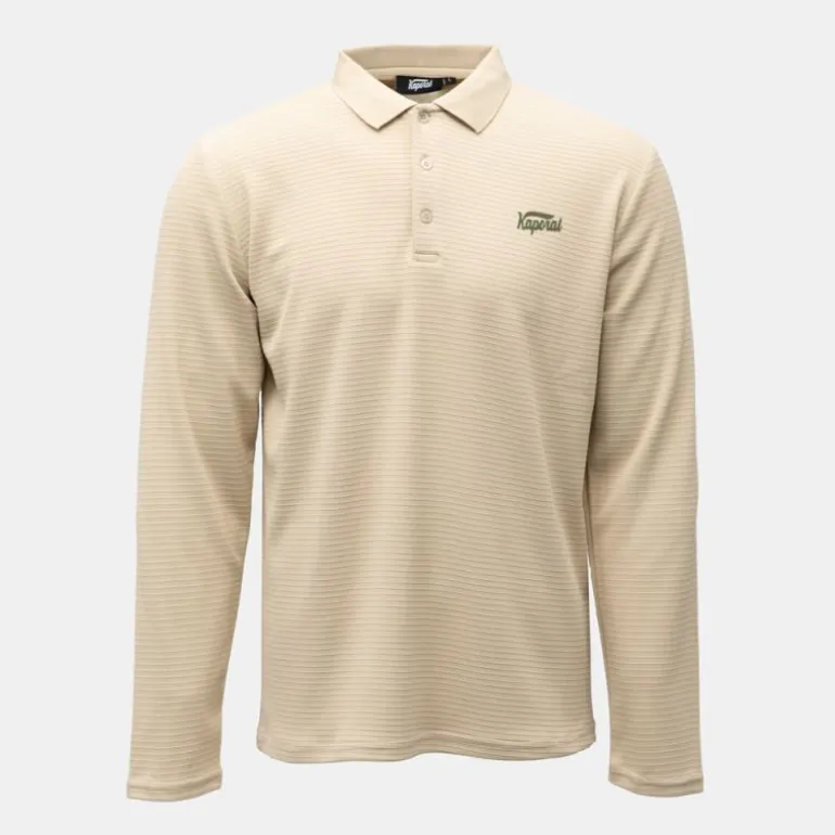 Polo texturé manches longues jilan Homme KAPORAL