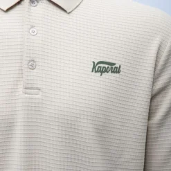 Polo texturé manches longues jilan Homme KAPORAL