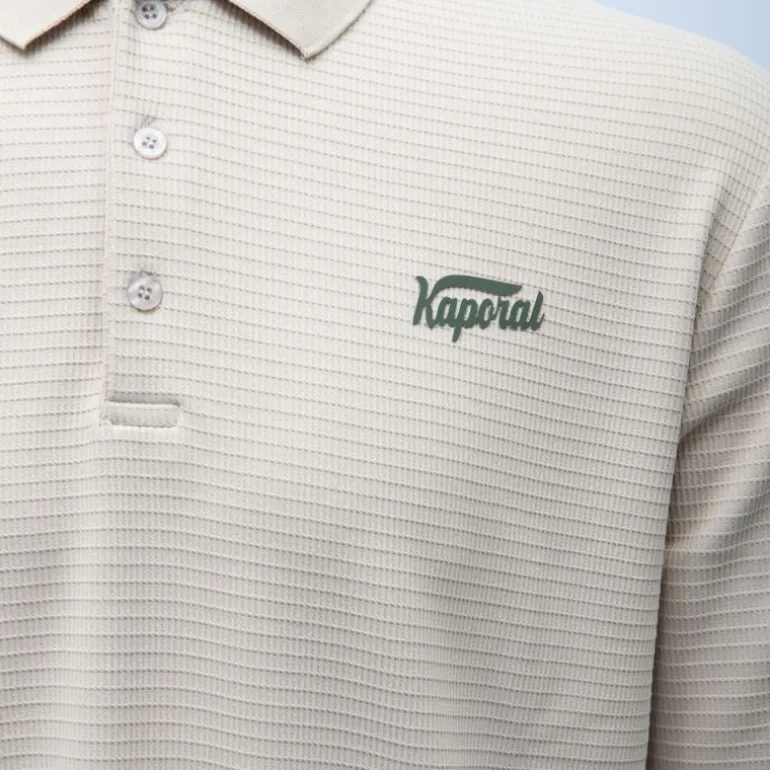 Polo texturé manches longues jilan Homme KAPORAL