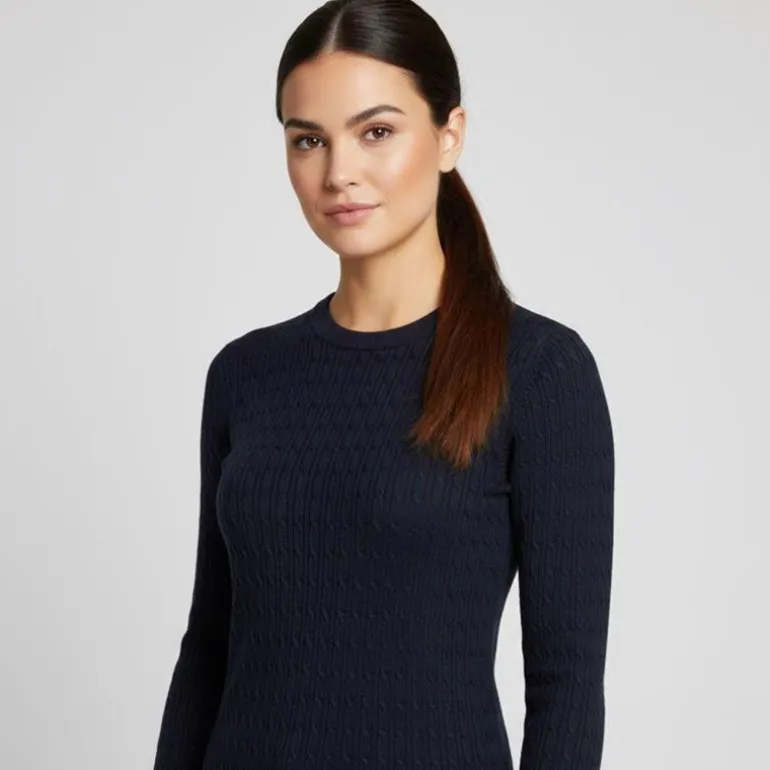 Pull col rond torsadé 18727 Femme BILL TORNADE