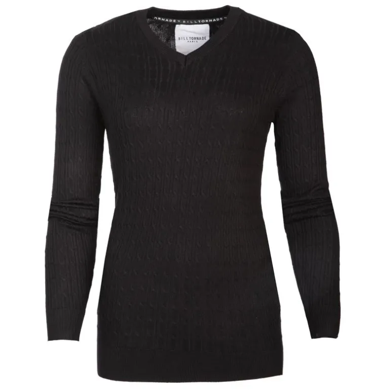 Pull col v torsadé 18734 Femme BILL TORNADE