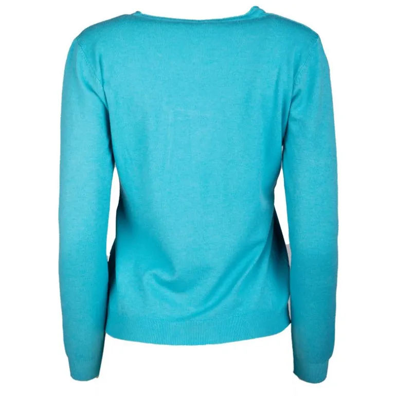 Pull fine maille col rond 30% cachemire 080 Femme REAL CASHMERE