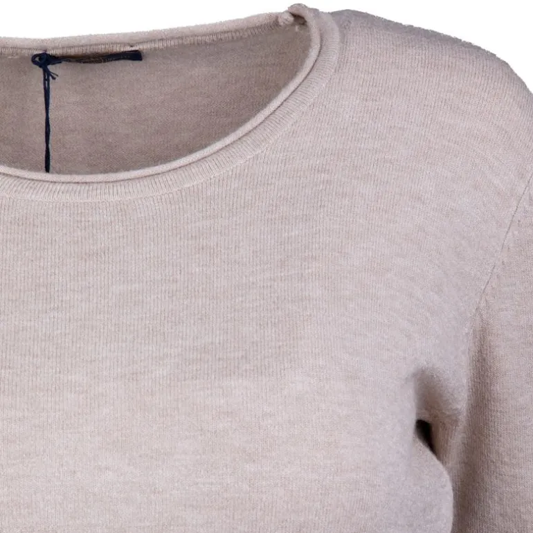 Pull fine maille col rond 30% cachemire 080 Femme REAL CASHMERE