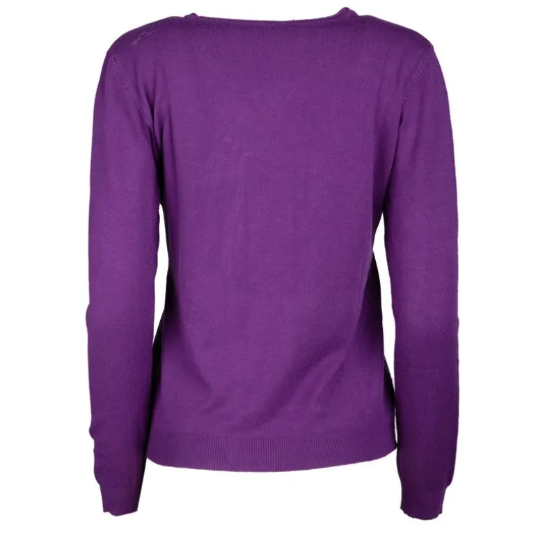 Pull fine maille col rond 30% cachemire 080 Femme REAL CASHMERE