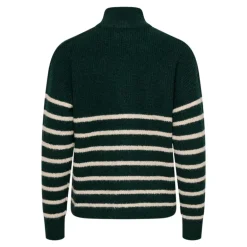 Pull à rayures tokyo fermeture semi-zippée Femme ONLY