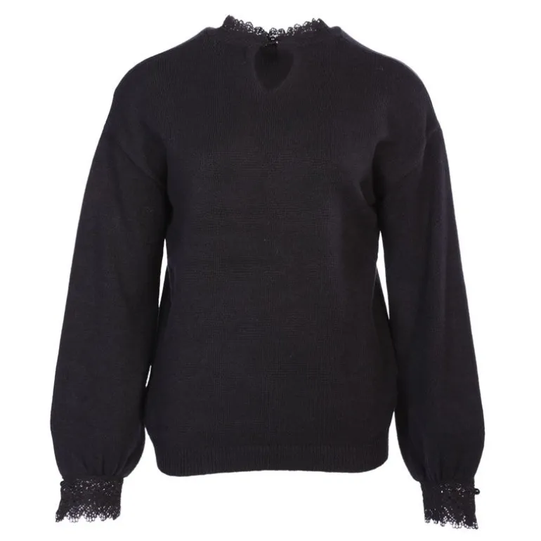 Pull anntai noir Femme DEELUXE 74