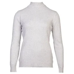 Pull col cheminée cachemire et laine mélangé Femme BELLE FEMME