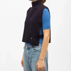 Pull col montant maeva sans manches avec zip Femme LA PETITE ETOILE