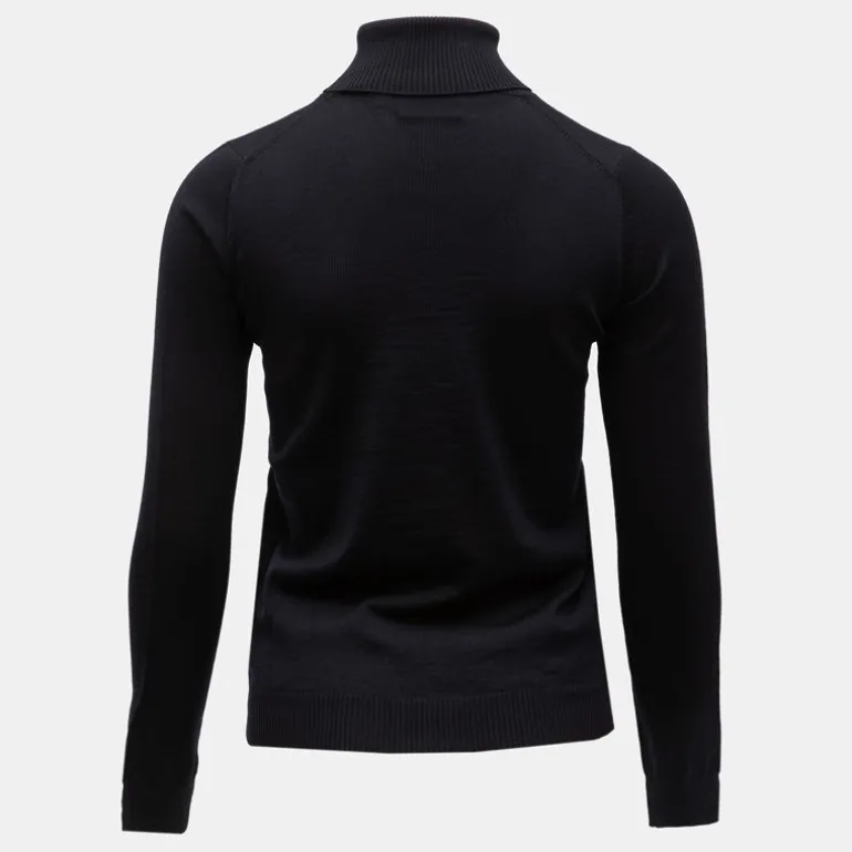 Pull col roulé avec grand logo fils métalisés Femme ROSSIGNOL