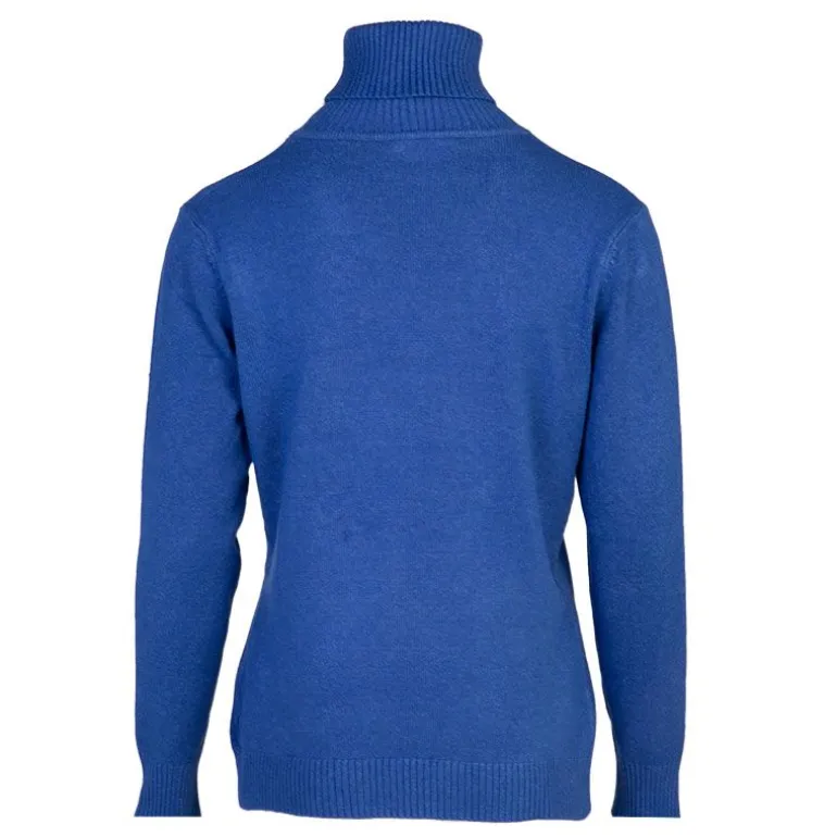 Pull col roulé laine et cachemire Femme BELLE FEMME