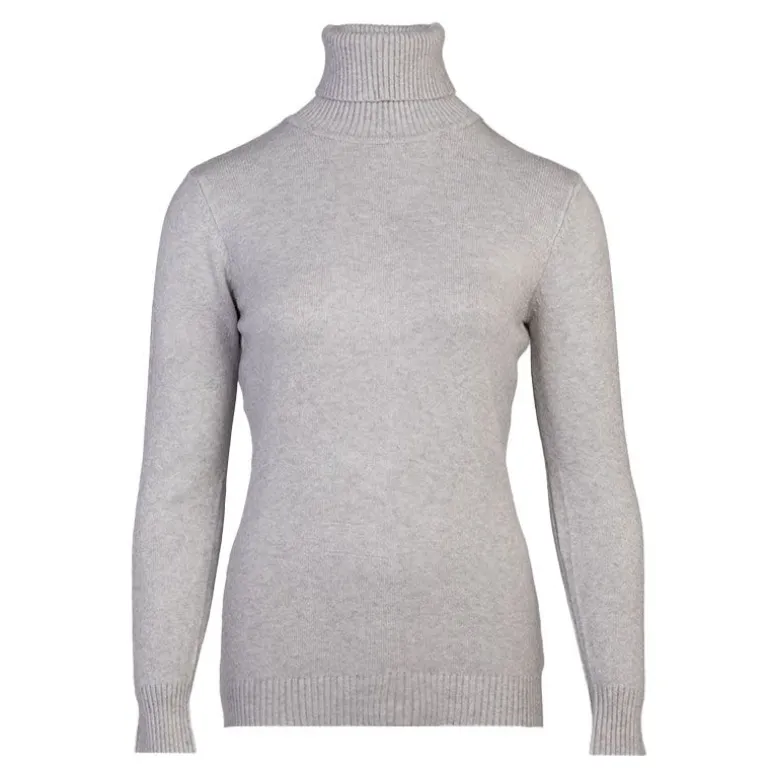 Pull col roulé laine et cachemire Femme BELLE FEMME