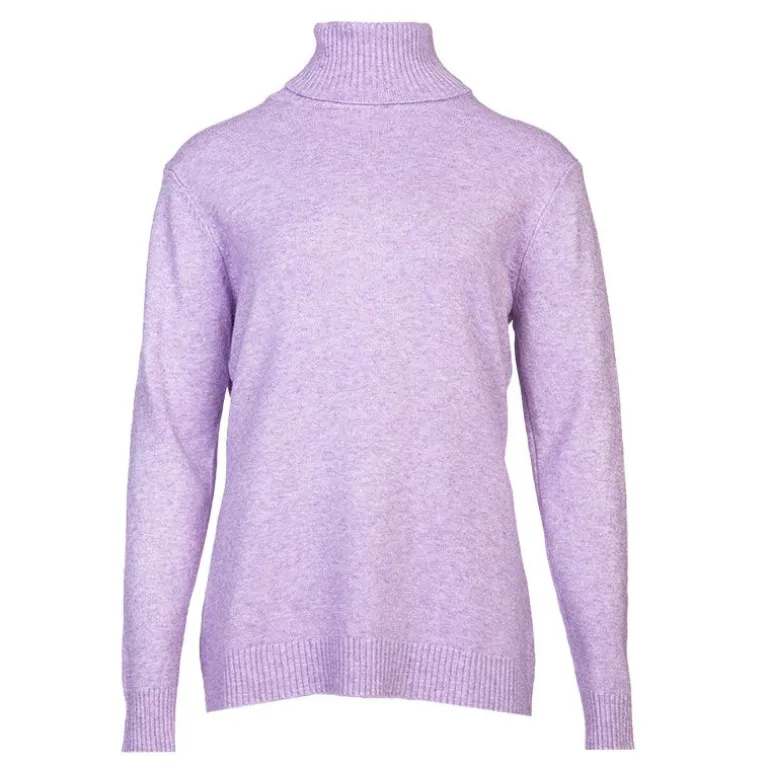 Pull col roulé laine et cachemire Femme BELLE FEMME
