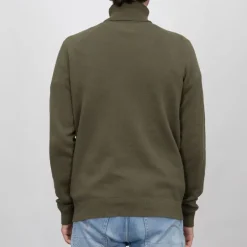 Pull col roulé maille fine couleur unie Homme BILL TORNADE