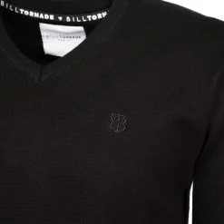 Pull col v maille fine manches longues Homme BILL TORNADE