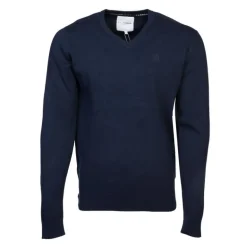 Pull col v maille fine manches longues Homme BILL TORNADE