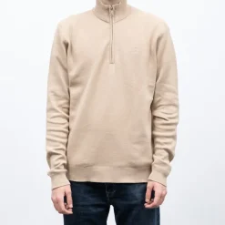 Pull col zippé coton ajusté Homme BILL TORNADE