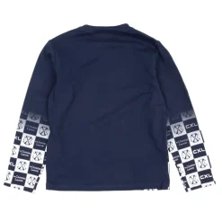 Pull coton à damier avec logo dégradé Enfant CXL BY CHRISTIAN LACROIX