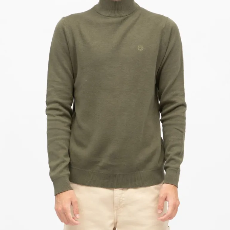 Pull coton col cheminé milano Homme BILL TORNADE