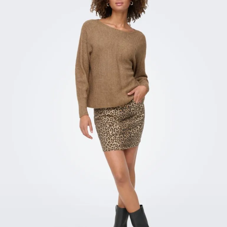 Pull dani maille tricotée col bateau Femme ONLY