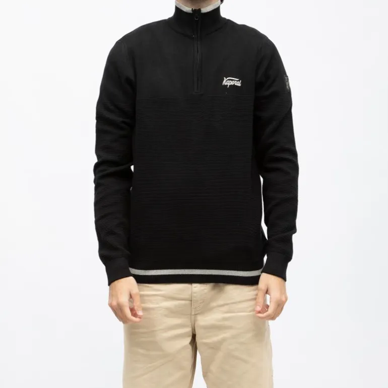 Pull demi zip col montant edmond Homme KAPORAL