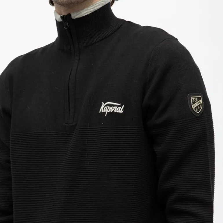 Pull demi zip col montant edmond Homme KAPORAL