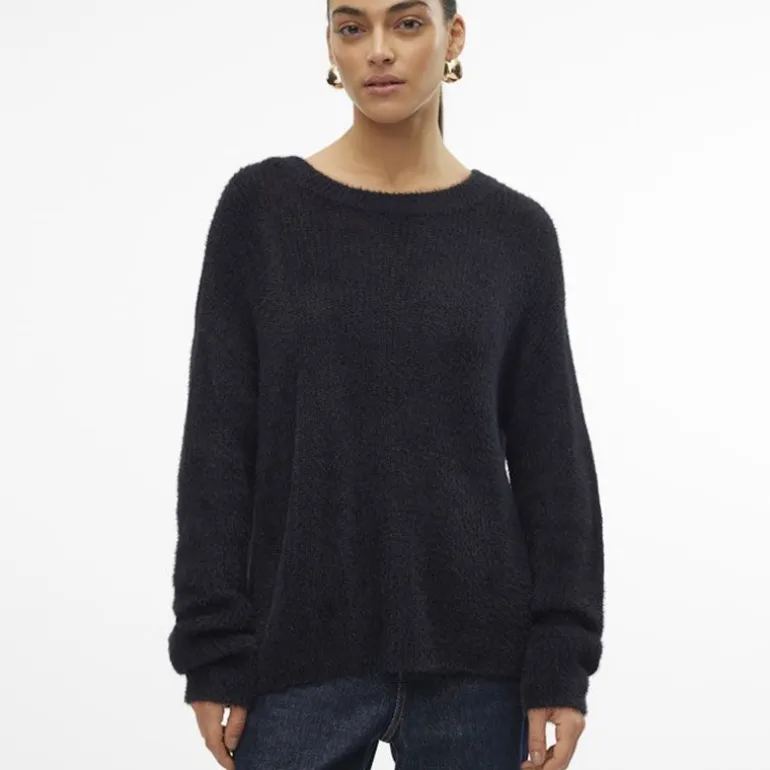 Pull en maille puff col rond Femme VERO MODA