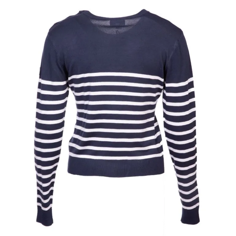 Pull femme raye bouton epaule rakel Femme BURTON OF LONDON