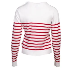 Pull femme raye bouton epaule rakel Femme BURTON OF LONDON