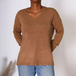 Pull fin col v victoria Femme ONLY