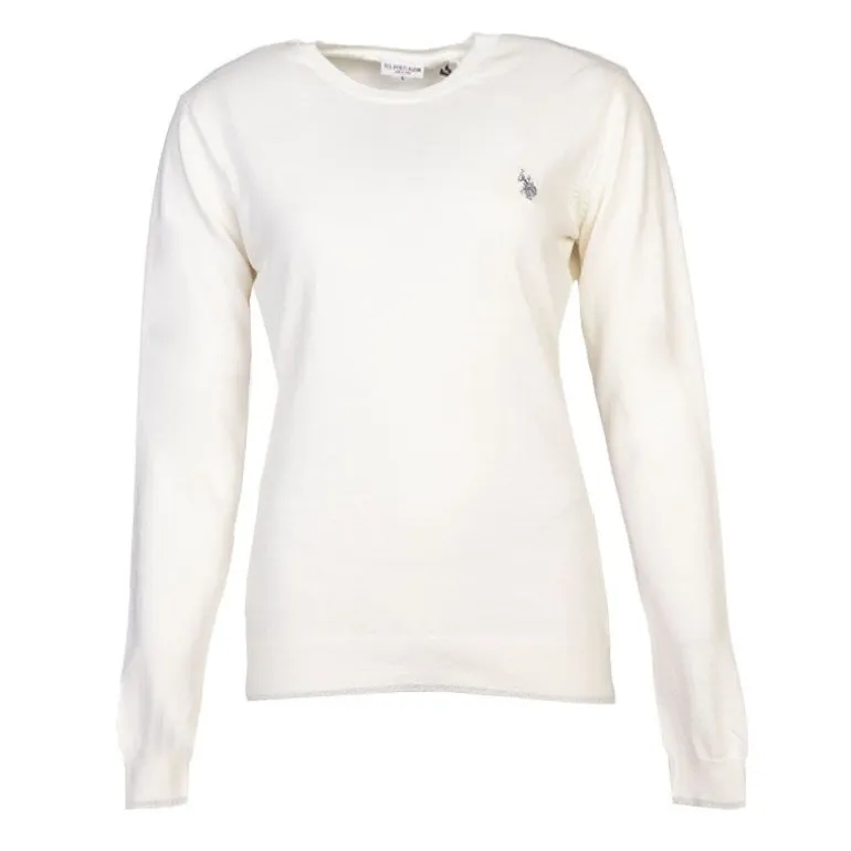 Pull fin en coton et cachemire Femme US POLO