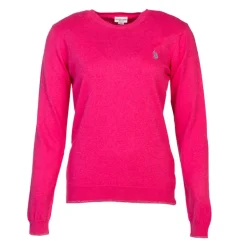 Pull fin en coton et cachemire Femme US POLO
