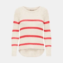 Pull geena imprimé rayures en maille Femme ONLY