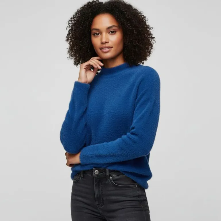 Pull Jola manches longues en maille avec col haut ann drop Femme JDY