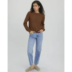 Pull Lea col ras de cou maille Femme VERO MODA