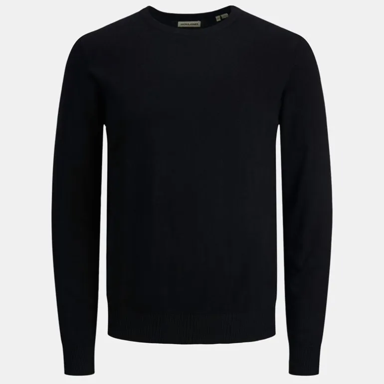 Pull maille coton col rond tissu tricoté Homme JACK & JONES
