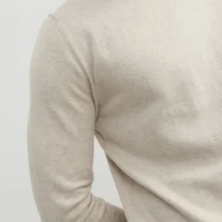 Pull maille coton col rond tissu tricoté Homme JACK & JONES