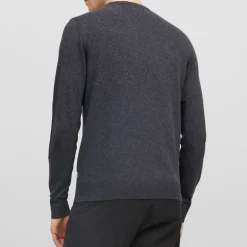 Pull maille coton col rond tissu tricoté Homme JACK & JONES