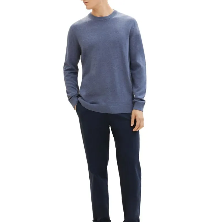 Pull maille fine col rond Homme TOM TAILOR