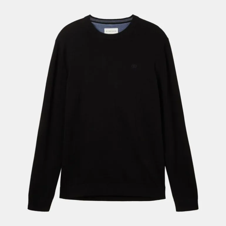 Pull maille fine col rond Homme TOM TAILOR