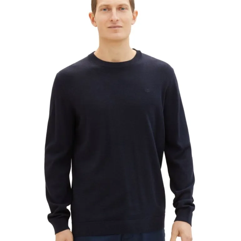 Pull maille fine col rond Homme TOM TAILOR