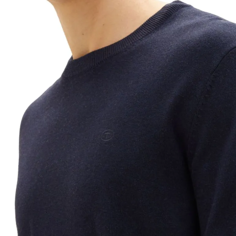 Pull maille fine col rond Homme TOM TAILOR