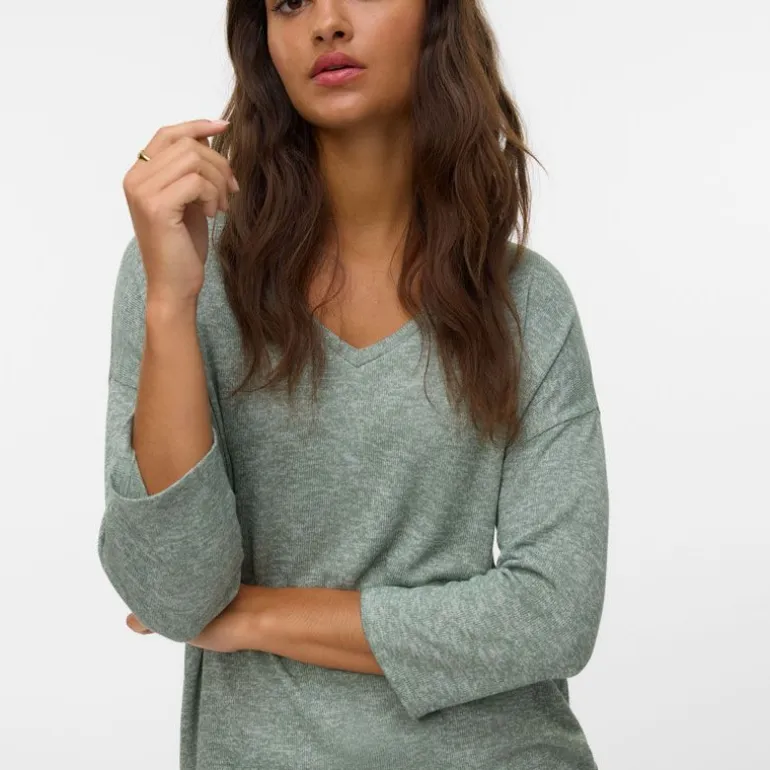 Pull maille fine oversize brianna manches 3/4 Femme VERO MODA