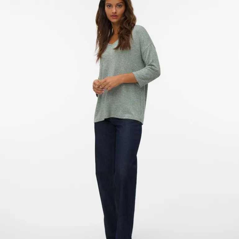 Pull maille fine oversize brianna manches 3/4 Femme VERO MODA