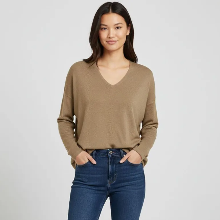 Pull Malia maille fine avec fentes Femme ONLY