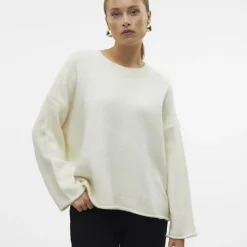 Pull Noelle avec ourlet col rond maille Femme VERO MODA