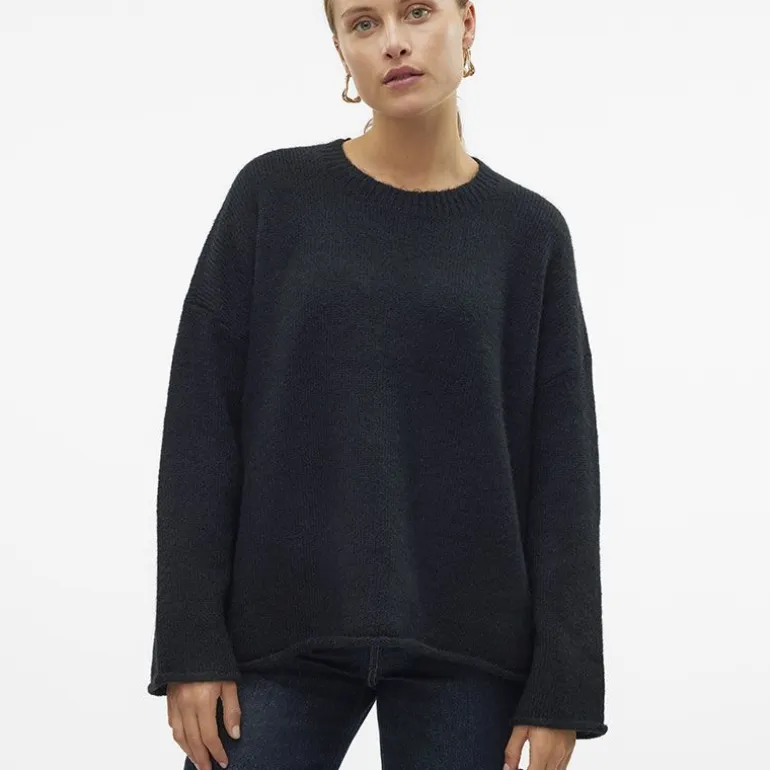 Pull Noelle avec ourlet col rond maille Femme VERO MODA