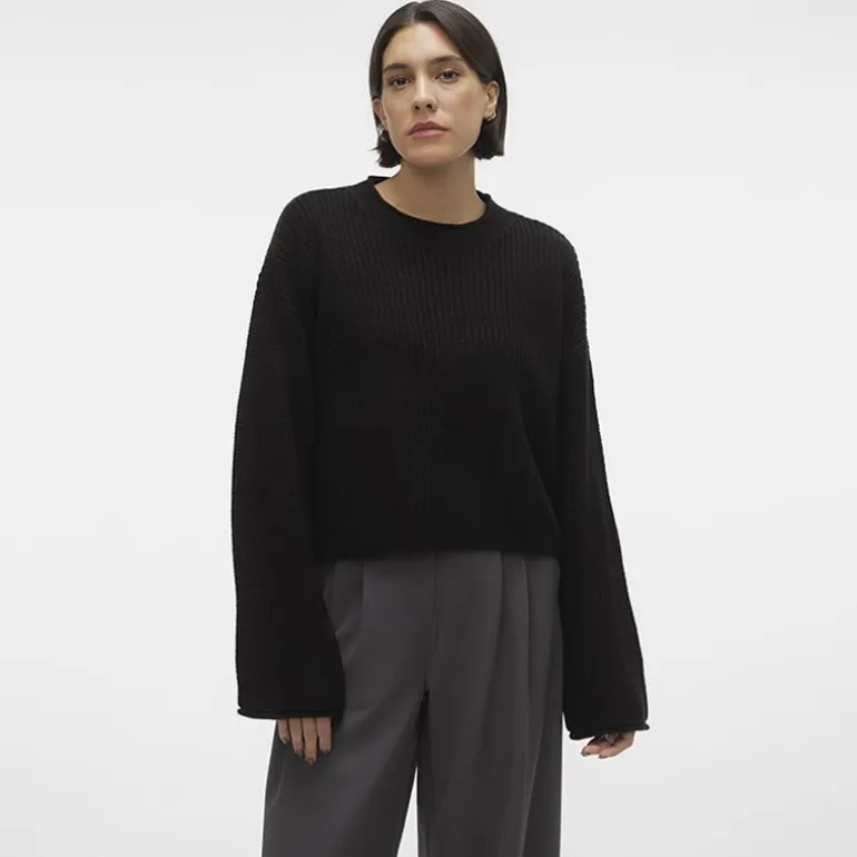 Pull over manches longues vmsayla en maille Femme VERO MODA